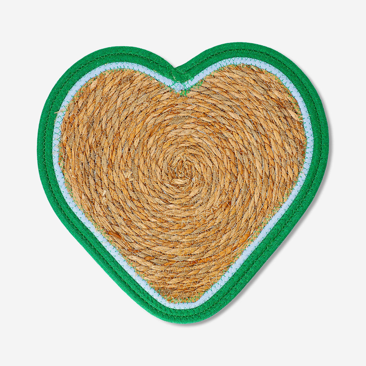 Heart-shaped kitchen placemat from Flying Tiger Copenhagen, 39 cm, with a decorative heart design for dining table decor.