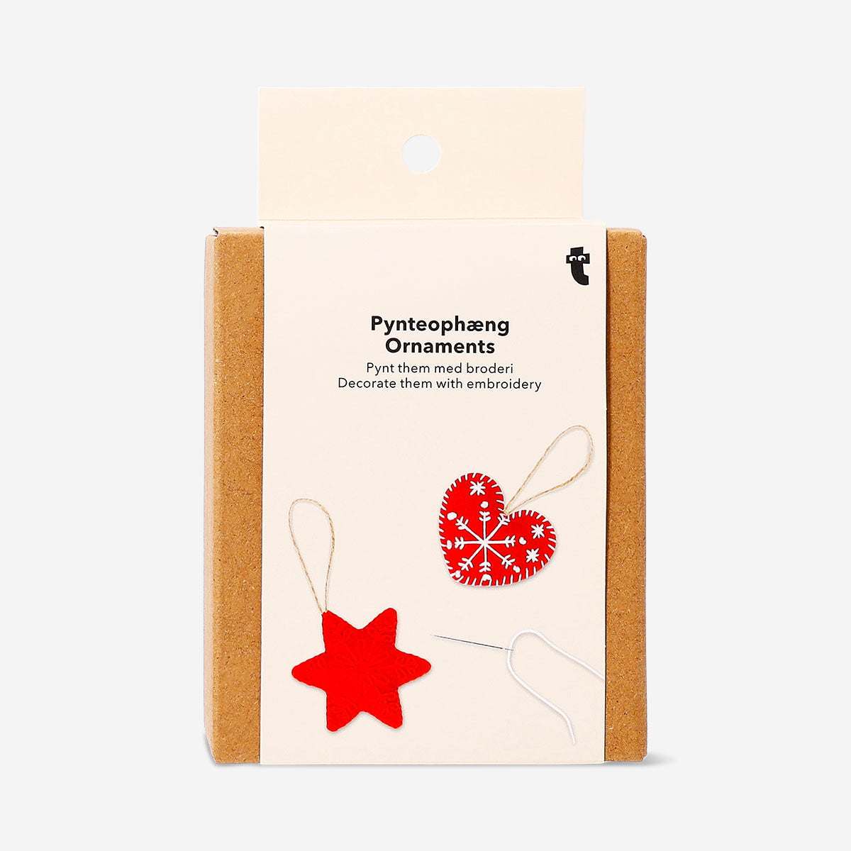 Colorful DIY sewn ornaments for hobbies, crafted by Flying Tiger Copenhagen, featuring stitched fabric designs and playful patterns.