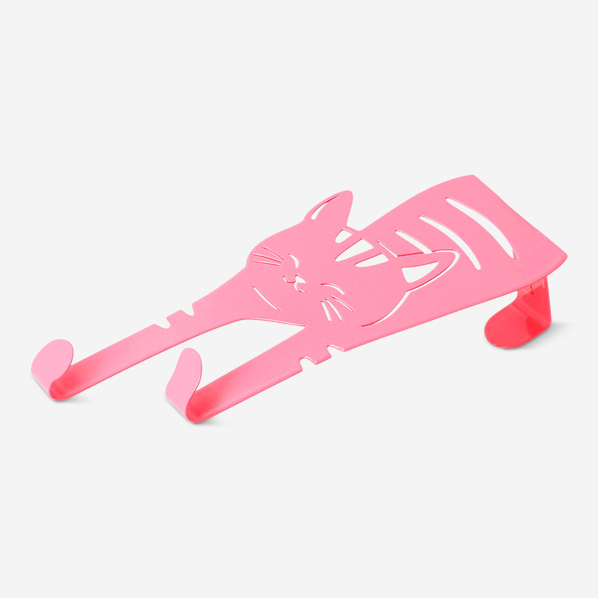 Pink cat door hook by Flying Tiger Copenhagen, cute home accessory for hanging items on the door.