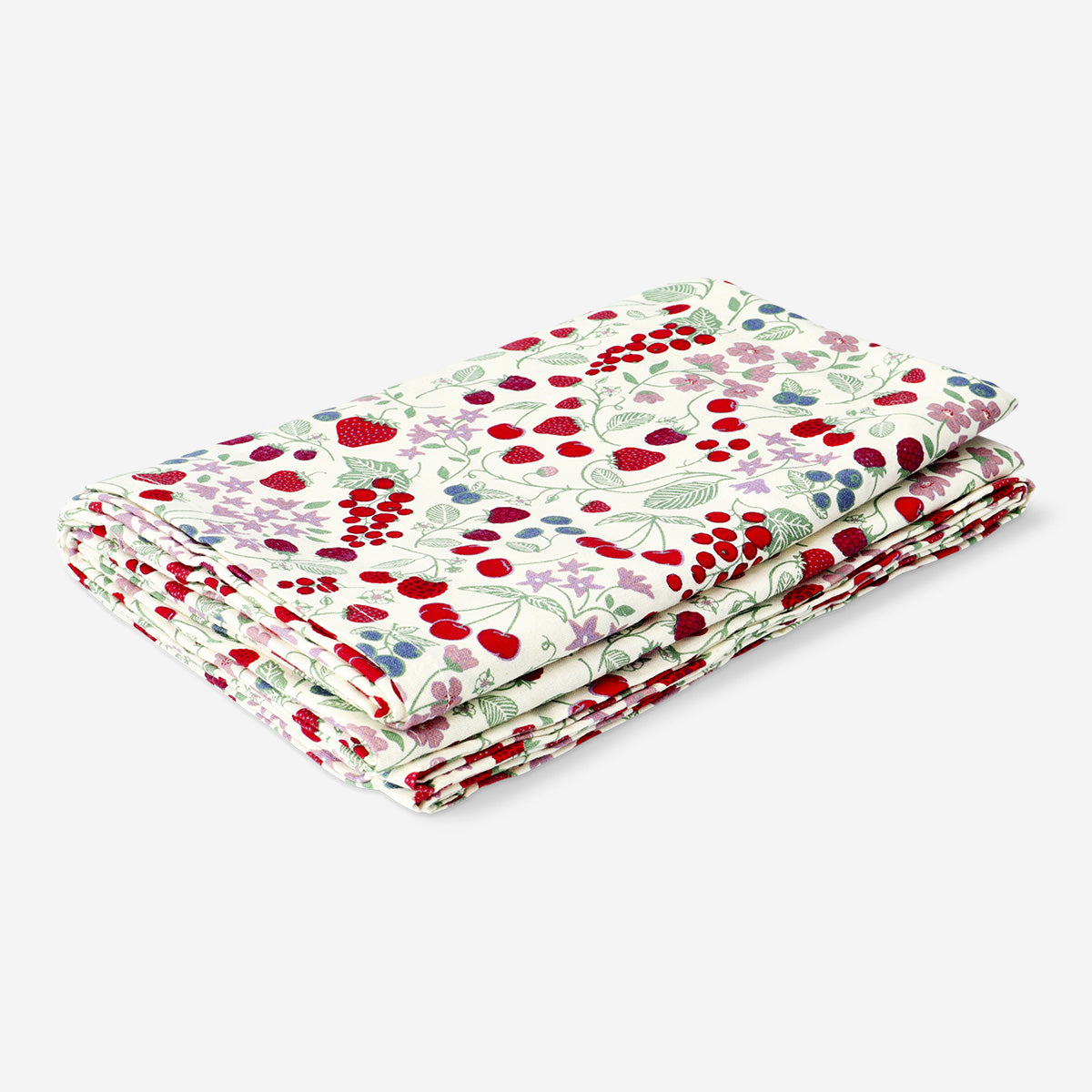 Toalha de mesa com estampado de morango - 140x220 cm