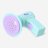 Flying Tiger Copenhagen voice changer gadget with three effects, featuring colorful buttons and compact electronic design.