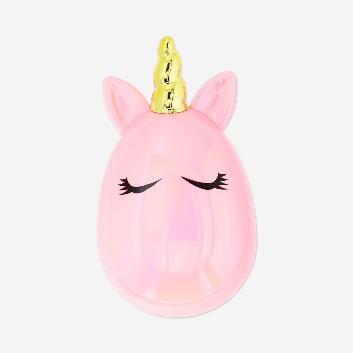 Flying Tiger Copenhagen unicorn hairbrush, colorful personal care hairbrush with a whimsical unicorn design and soft bristles.