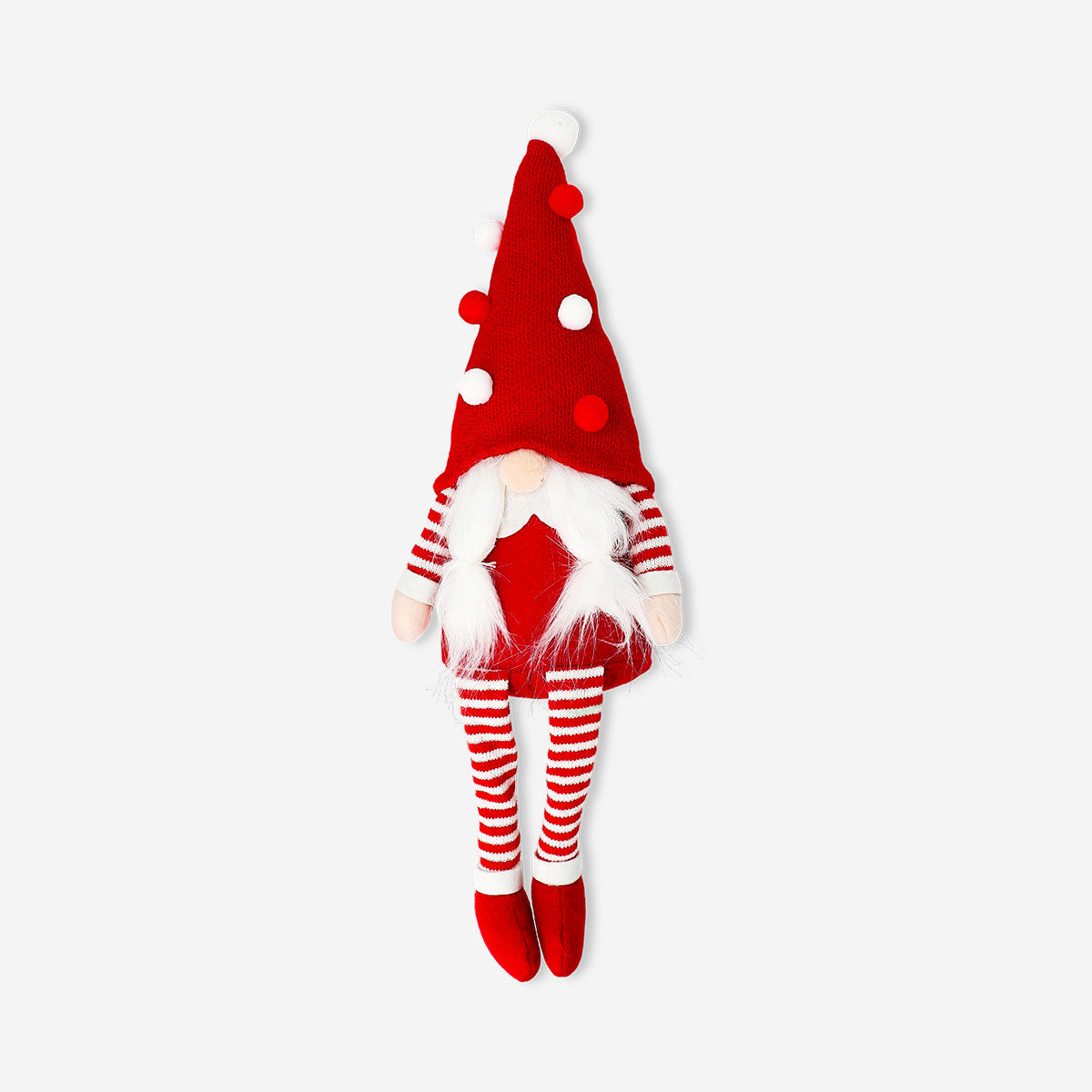 Flying Tiger Copenhagen Christmas elf girl doll with long legs, 40 cm tall, perfect for holiday home decor.