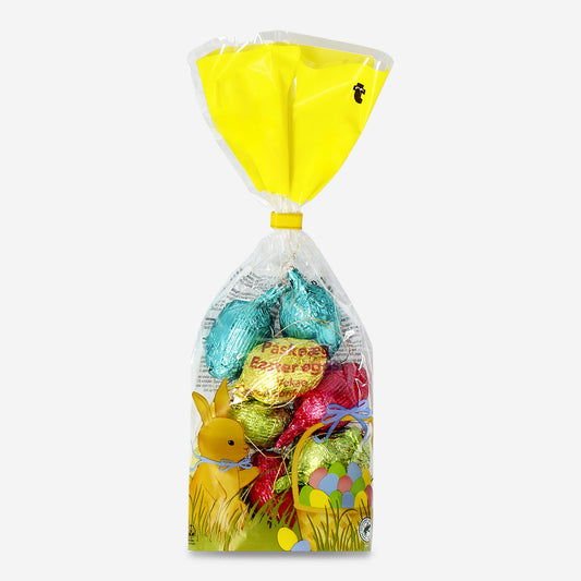 Cocoa confectionery eggs in bag