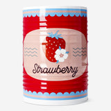 Metal storage tin with berry print from Flying Tiger Copenhagen, 17 cm, ideal for kitchen or home organization.