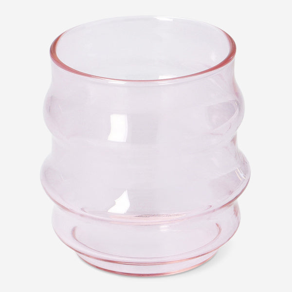 Pink Designer Drinking Glass 250ml – Stylish Glassware for Home