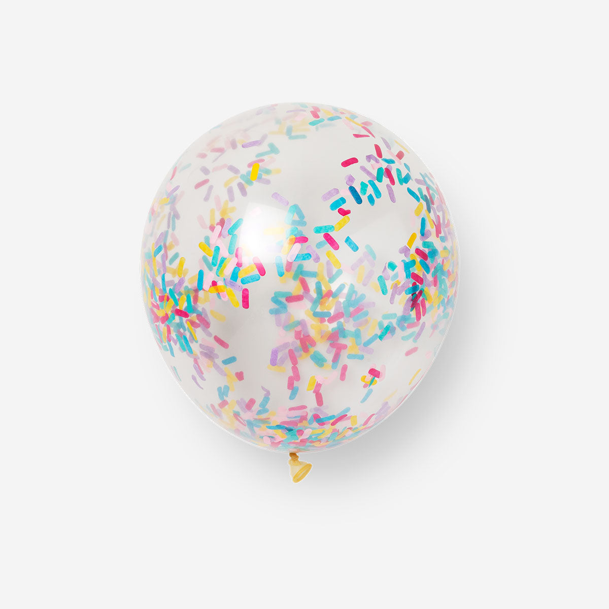 Set of six colorful confetti balloons for parties, featuring vibrant designs from Flying Tiger Copenhagen.