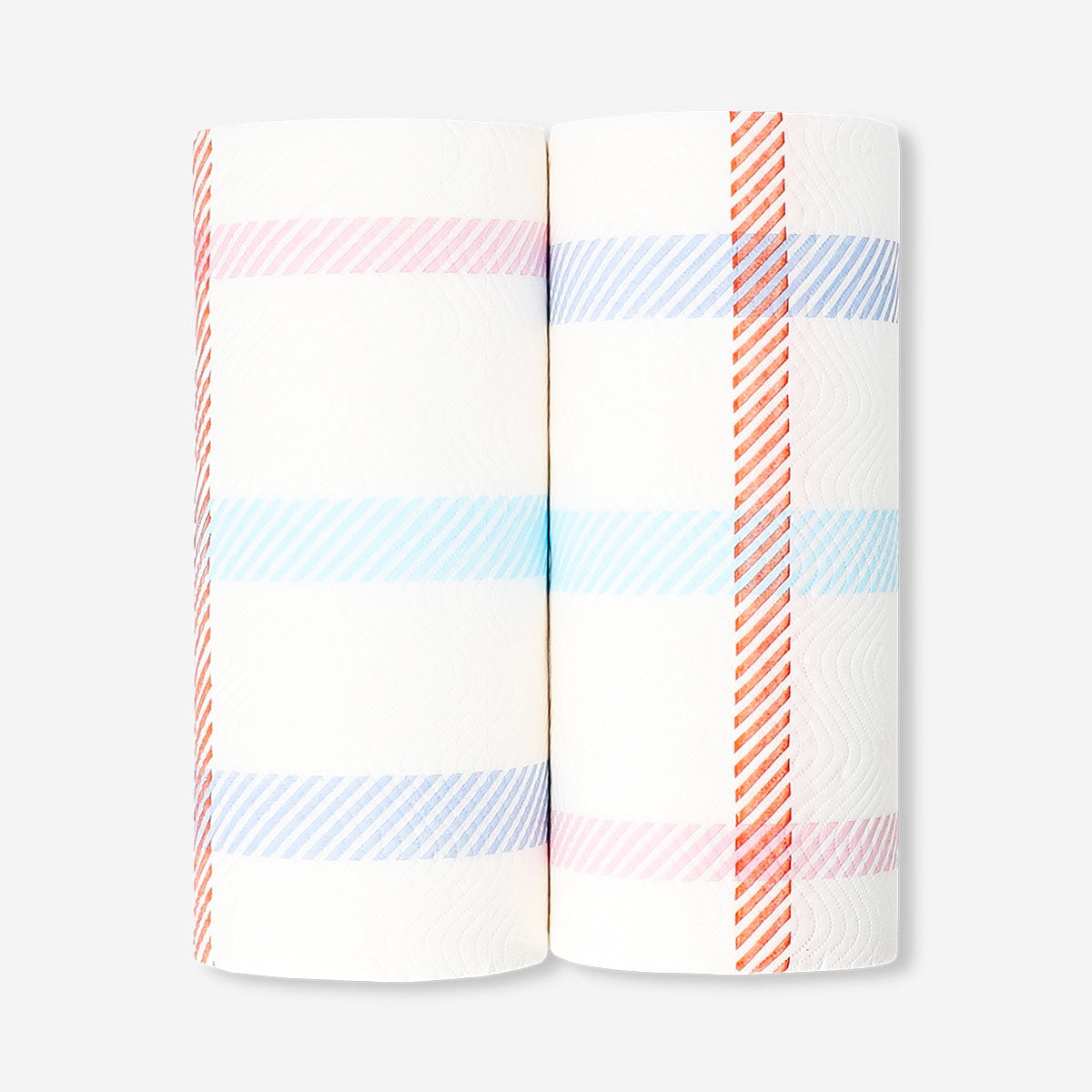 Set of two Flying Tiger Copenhagen paper towels with printed designs, suitable for kitchen use and cleaning tasks.