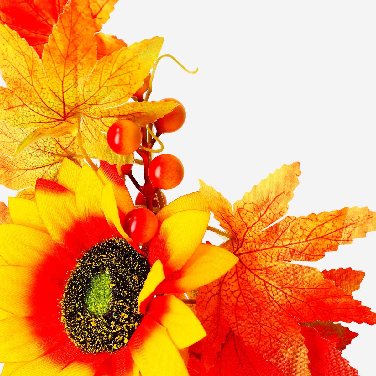 Decorative flower pumpkin and sunflower home decoration, 20 cm, by Flying Tiger Copenhagen, featuring vibrant fall-inspired design.