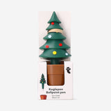 Flying Tiger Copenhagen Christmas tree ballpoint pen for office use, featuring festive holiday design and colorful details.