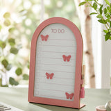 Butterfly glass planner board with marker for office organization, featuring a colorful butterfly design by Flying Tiger Copenhagen.