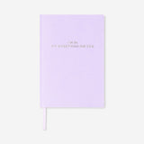 A5 lilac bullet planner with soft cover from Flying Tiger Copenhagen, featuring a compact office organizer with lined pages.