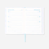 Chequered study planner with zip lock - English