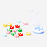 Set of playful paw erasers for office use, featuring colorful, cartoon-style animal paw designs from Flying Tiger Copenhagen.