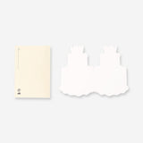 Flying Tiger Copenhagen birthday card featuring a colorful birthday cake with candles, perfect for celebrating special occasions.