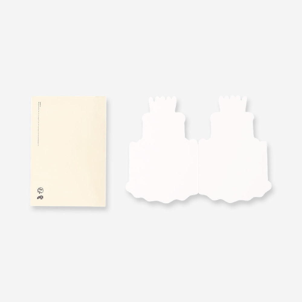 Flying Tiger Copenhagen birthday card featuring a colorful birthday cake with candles, perfect for celebrating special occasions.