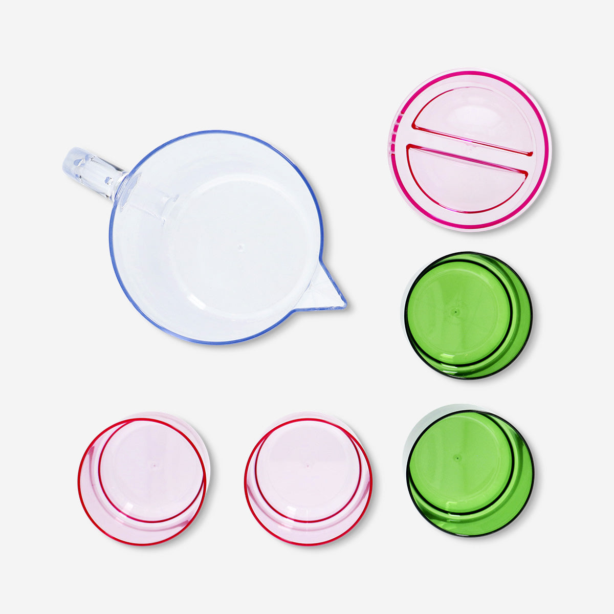 Jug with cups picnic set - 5 pcs