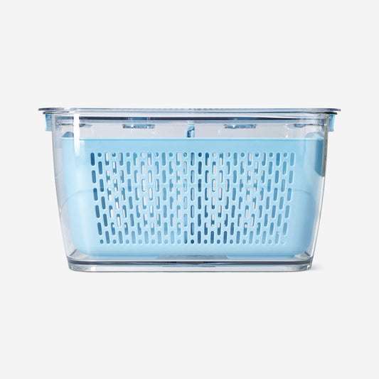 Blue food storage for fridge - 15 cm