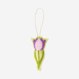 Hanging ornament - Tulip flower with beads
