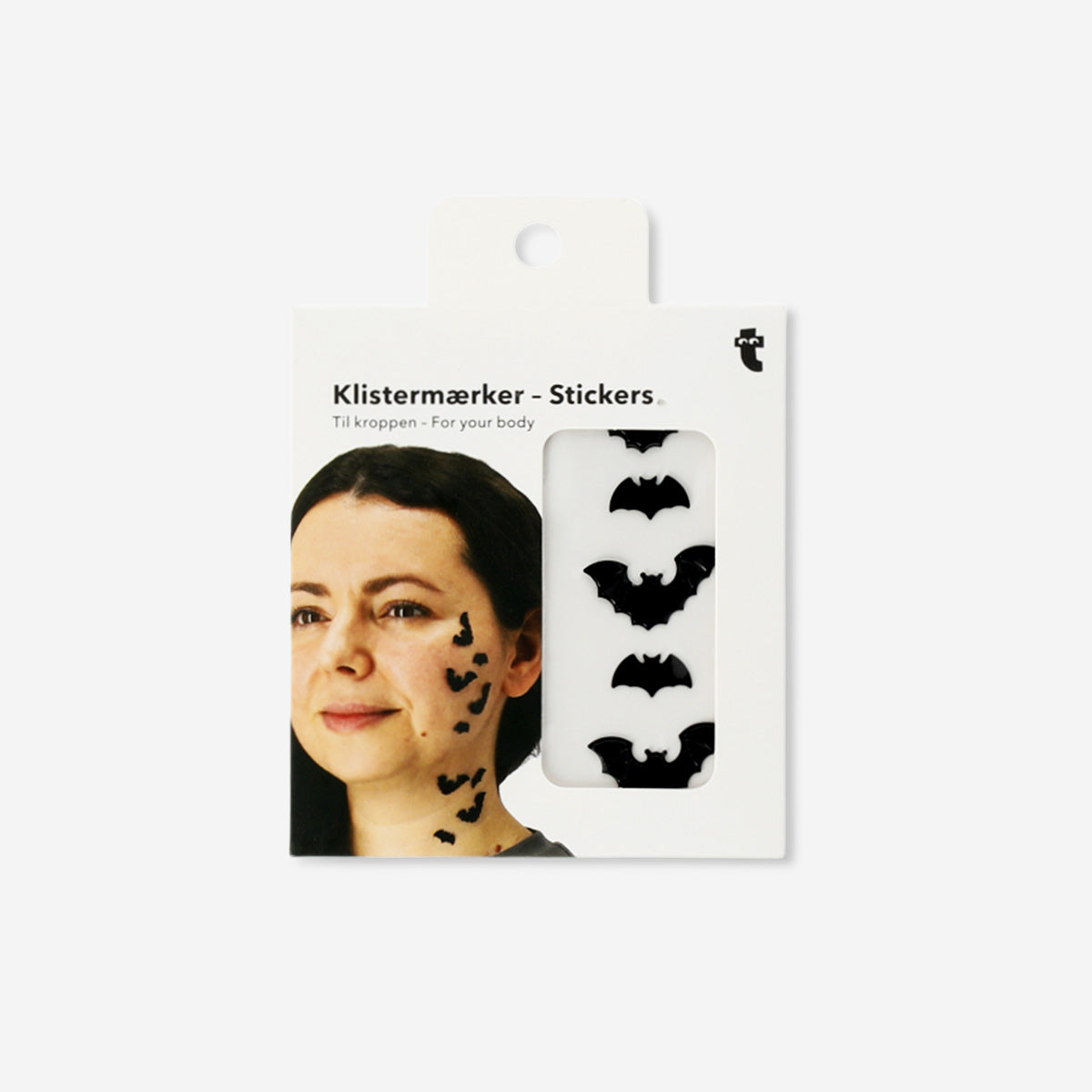 Black 3D bat body stickers from Flying Tiger Copenhagen, perfect for personal care and costume accessories.