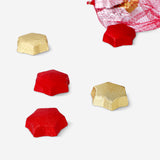 Chocolate stars with milk filling