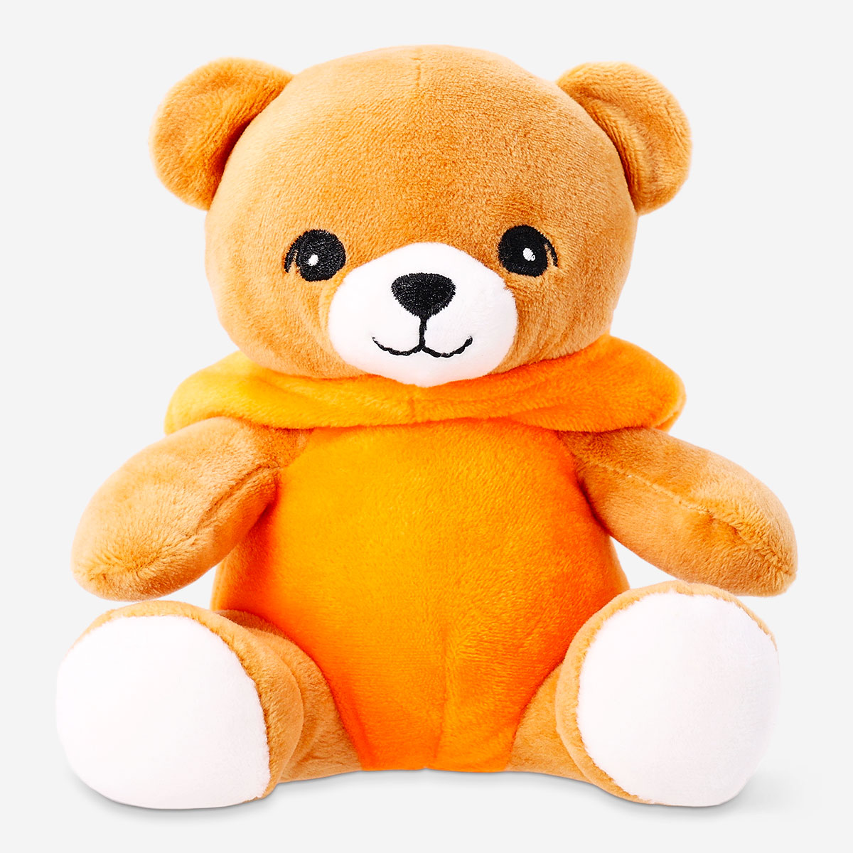 Flying Tiger Copenhagen plush toy teddy bear dressed as a pumpkin, soft Halloween-themed stuffed animal for children