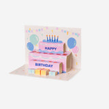 Flying Tiger Copenhagen pop-up birthday cake office card with colorful, detailed cake design for celebrating special occasions.