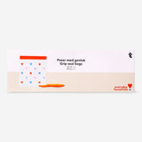 Set of 20 1L Flying Tiger Copenhagen grip seal bags with zip closure and heart print, ideal for kitchen storage.