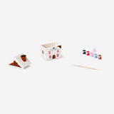 DIY gingerbread house jar in 240 ml size by Flying Tiger Copenhagen, featuring hobby craft elements and decorative gingerbread design.