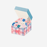 Greetings card as gift with flowers