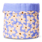 Floral print textile storage basket from Flying Tiger Copenhagen, 25 cm, ideal for organizing home essentials.