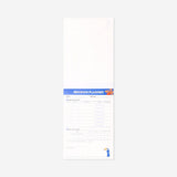Flying Tiger Copenhagen office revision planner pad with colorful pages for organizing daily tasks and schedules.
