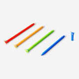 Erasable gel ink pens - Alien toppers - 4 pcs