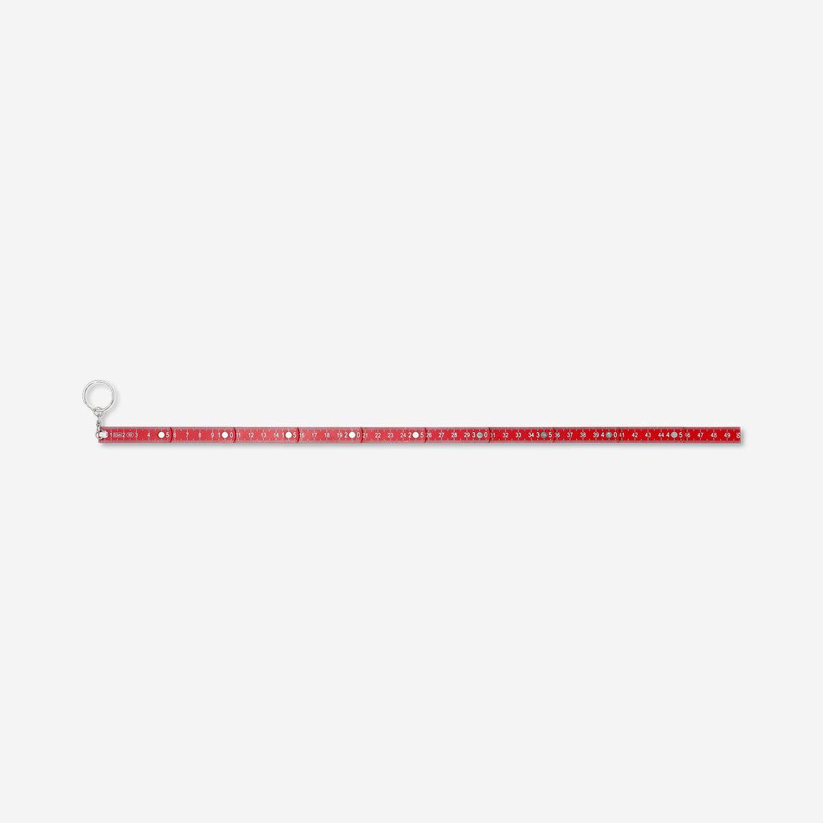 Flying Tiger Copenhagen folding ruler key ring, compact gadget with a metal folding ruler attached to a keyring.