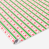 Flying Tiger Copenhagen 400 cm striped and bow gift wrapping paper, ideal for office or gift wrapping projects