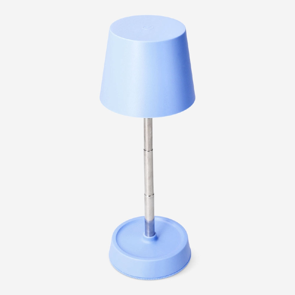 Blue Flying Tiger Copenhagen outdoor cosy lamp with three adjustable light settings, ideal for outdoor home lighting.