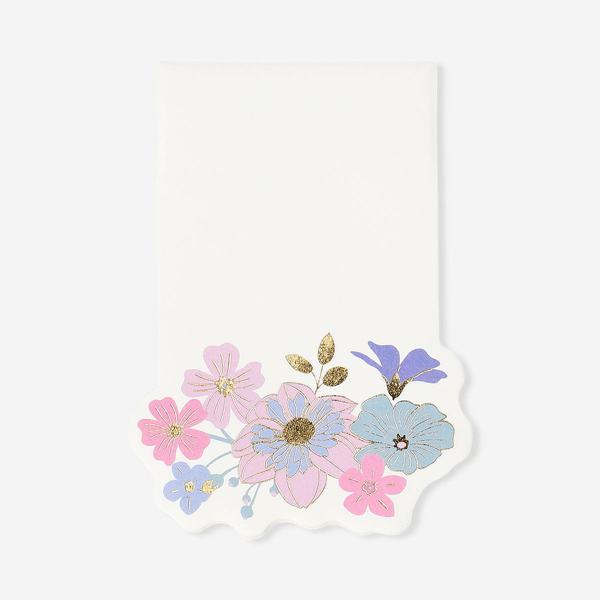 Colorful floral sticky memos for office use, featuring vibrant flower designs, by Flying Tiger Copenhagen.