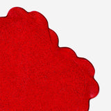 Serveerbord met rood hart - 20 cm