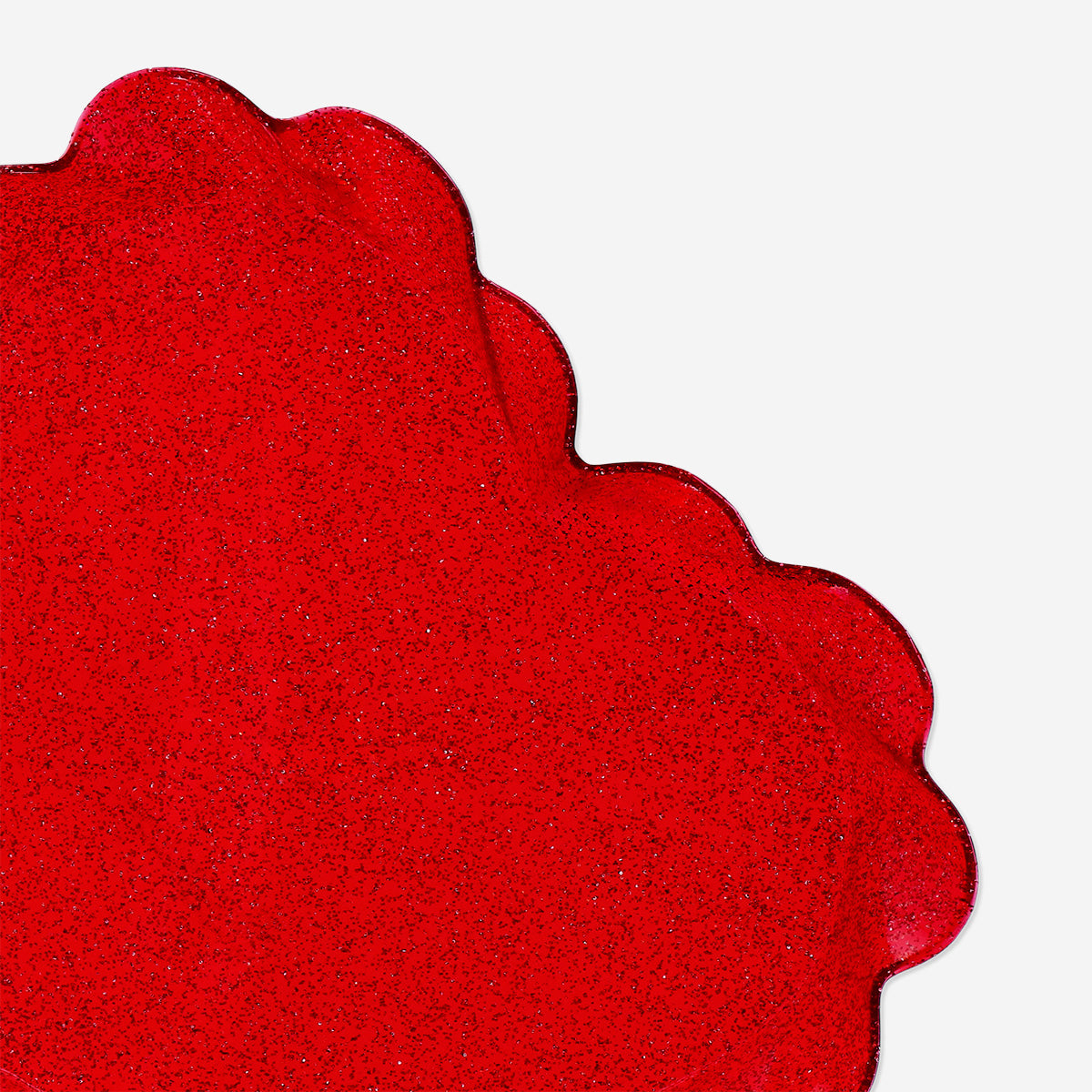 Serveerbord met rood hart - 20 cm