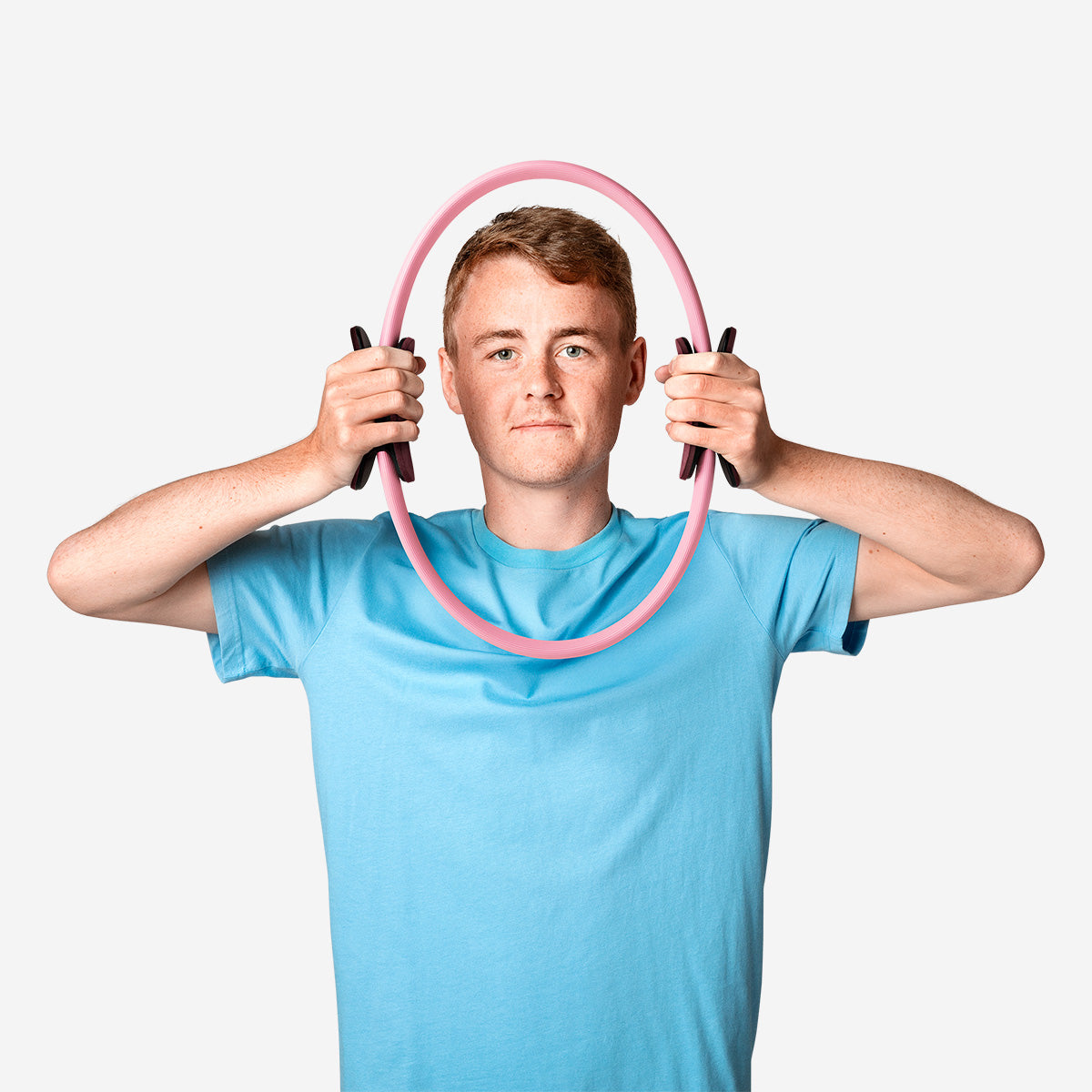 Anel de pilates cor-de-rosa - 38 cm