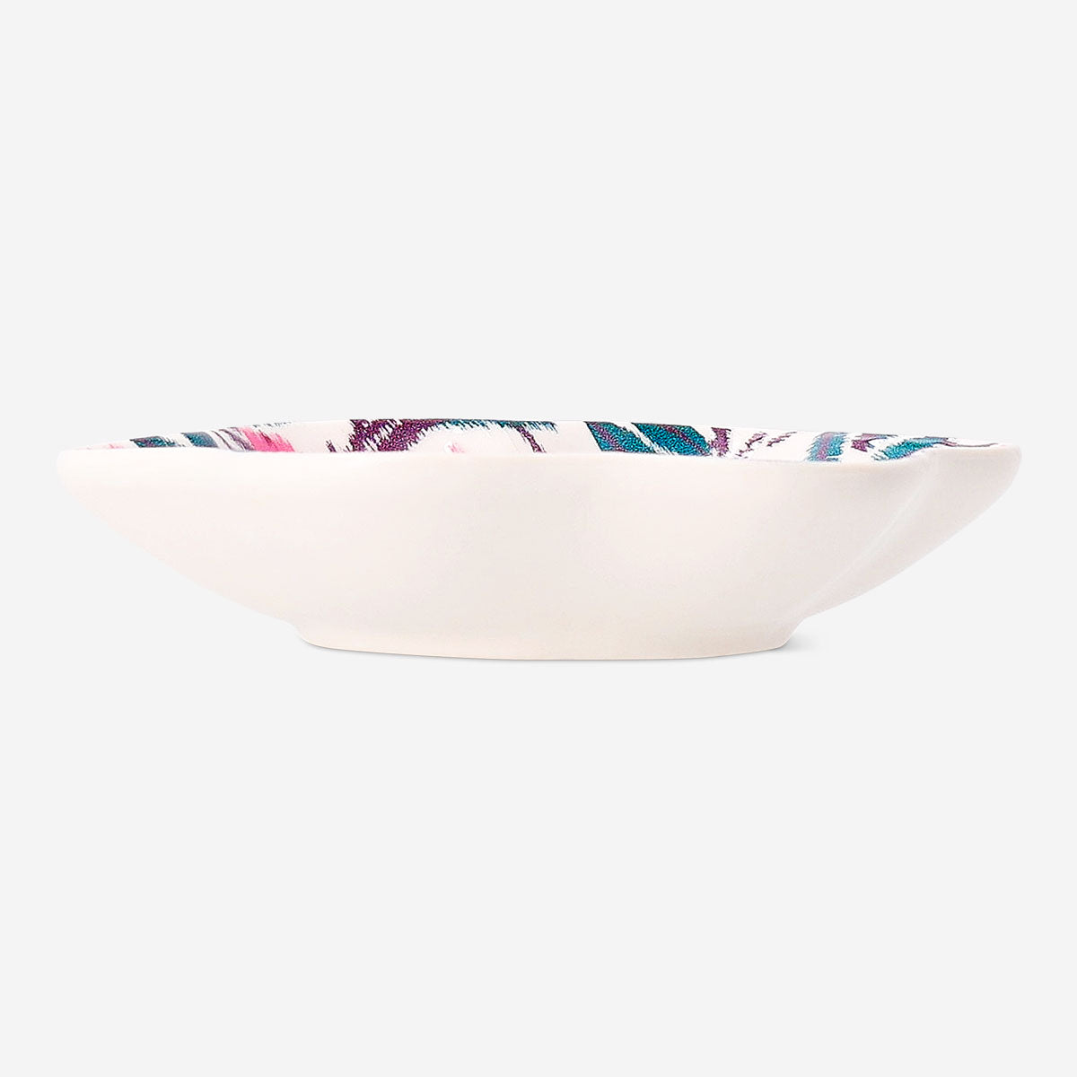 Flying Tiger Copenhagen flower dish, 11 cm ceramic home décor with colorful floral pattern, ideal for displaying small items.