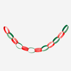 Colorful DIY party garland with heart print from Flying Tiger Copenhagen, perfect for decorating celebrations.