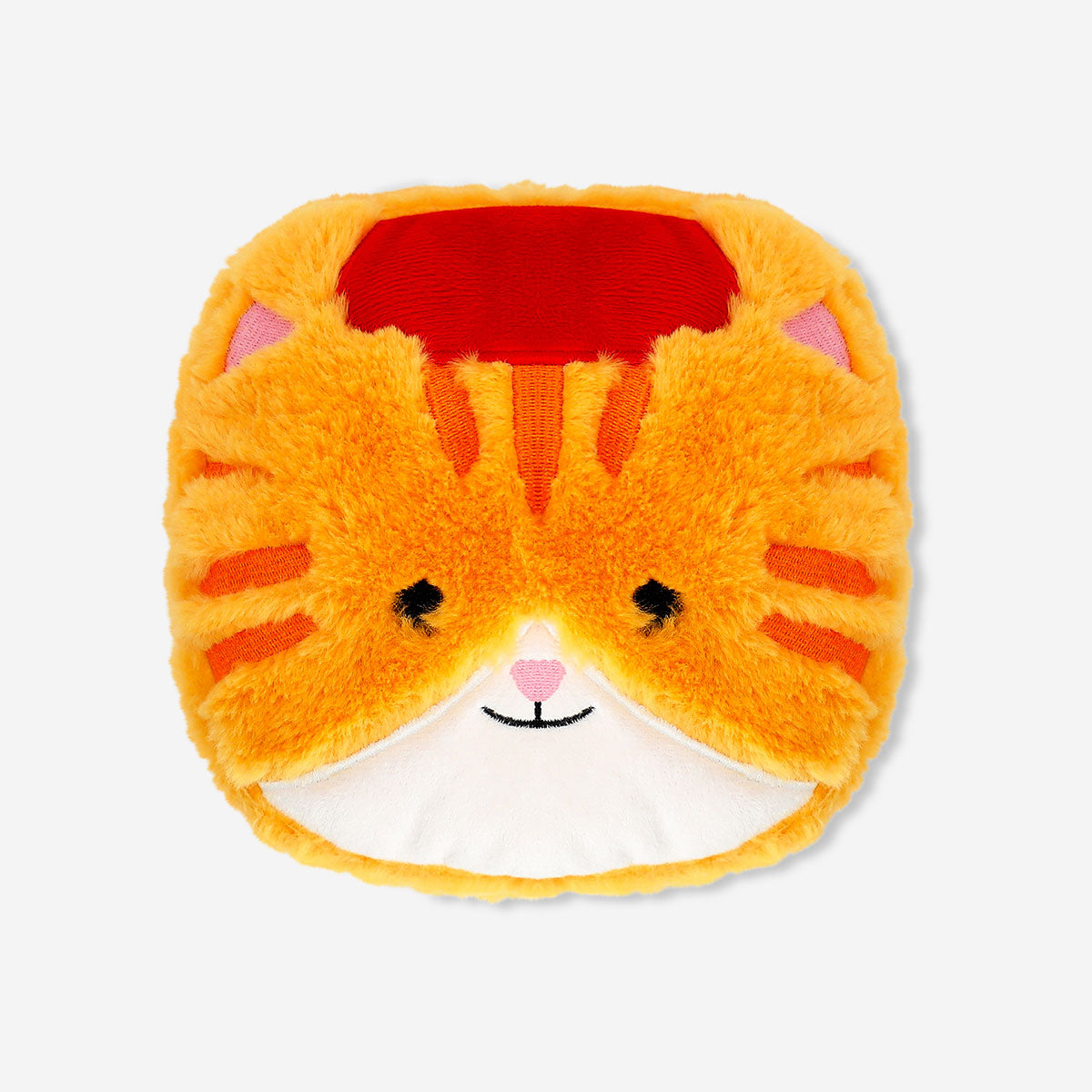 Flying Tiger Copenhagen heating pillow featuring a cute tabby cat design, ideal for personal care and warmth.