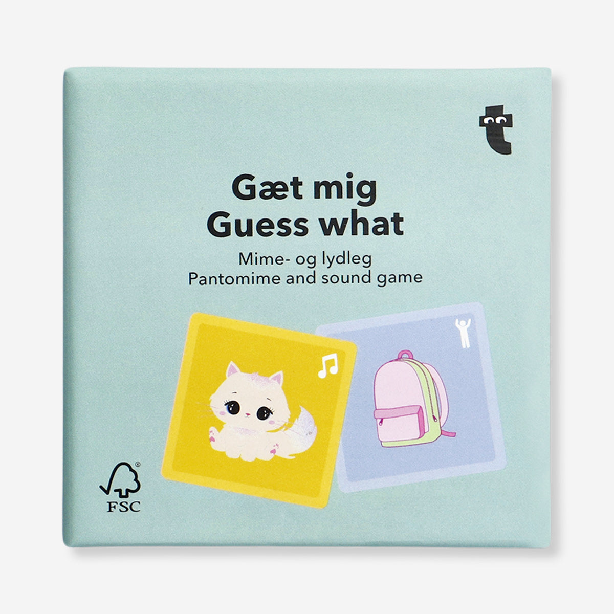 Flying Tiger Copenhagen Pantomime and Sound Game featuring colorful game pieces and a lively playing surface.