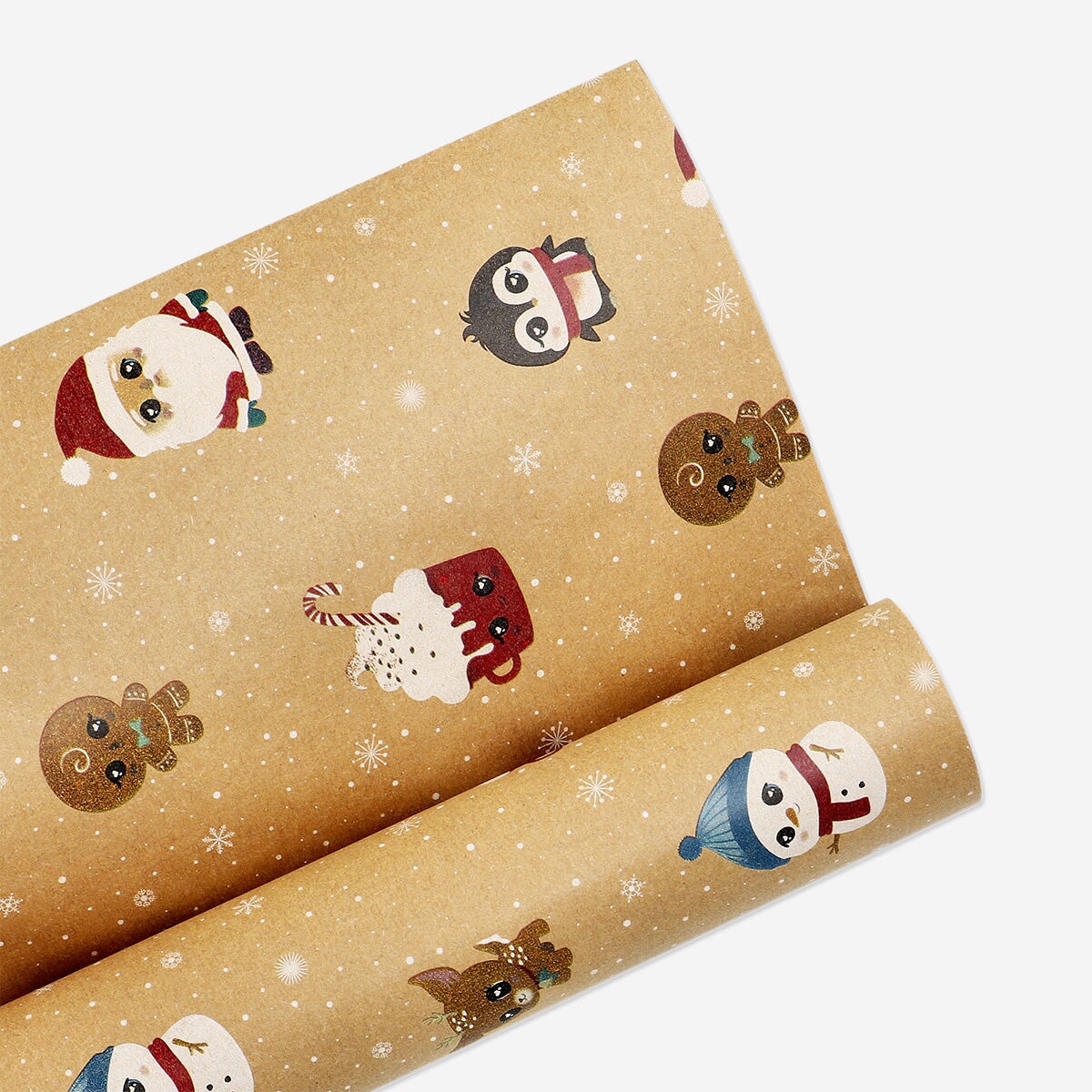 1000 cm craft wrapping paper - Christmas characters Office Flying Tiger Copenhagen 