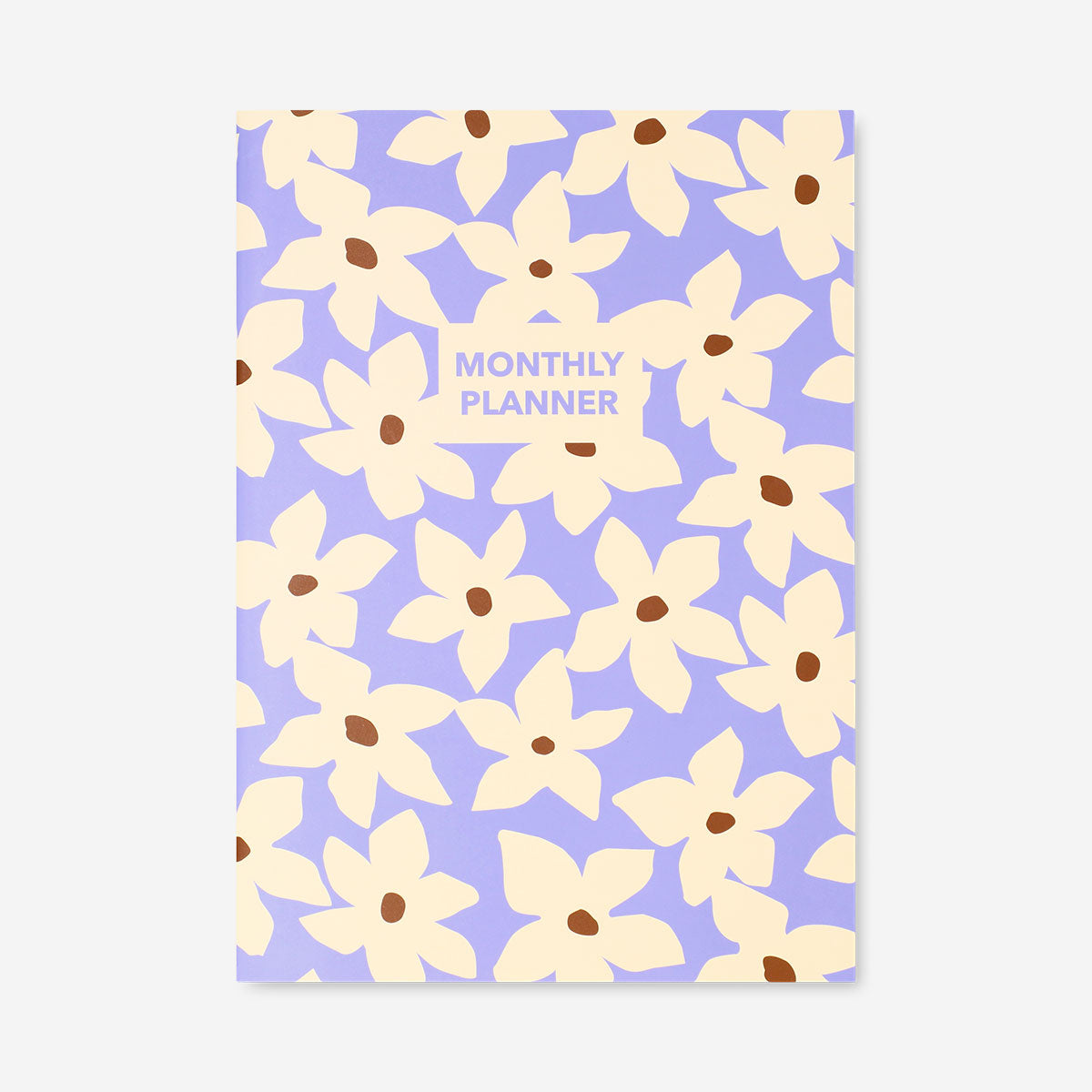 A4 floral soft cover weekly planner by Flying Tiger Copenhagen with colorful floral design on the cover.