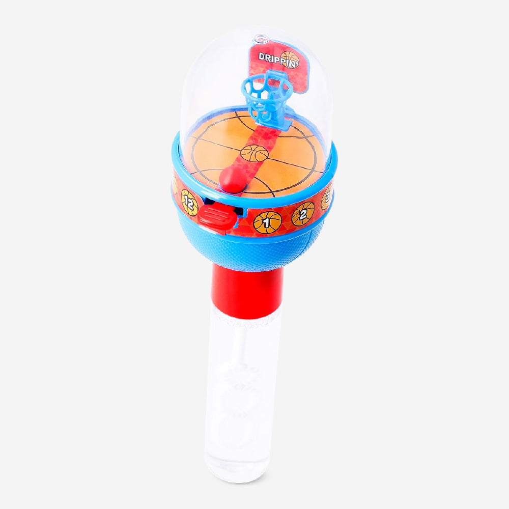 Flying Tiger Copenhagen soap bubble wand shaped like a basketball hoop toy for kids, perfect for outdoor play and bubble fun.