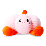 Flying Tiger Copenhagen plush toy featuring a smiling pumpkin with orange fabric and embroidered facial features.