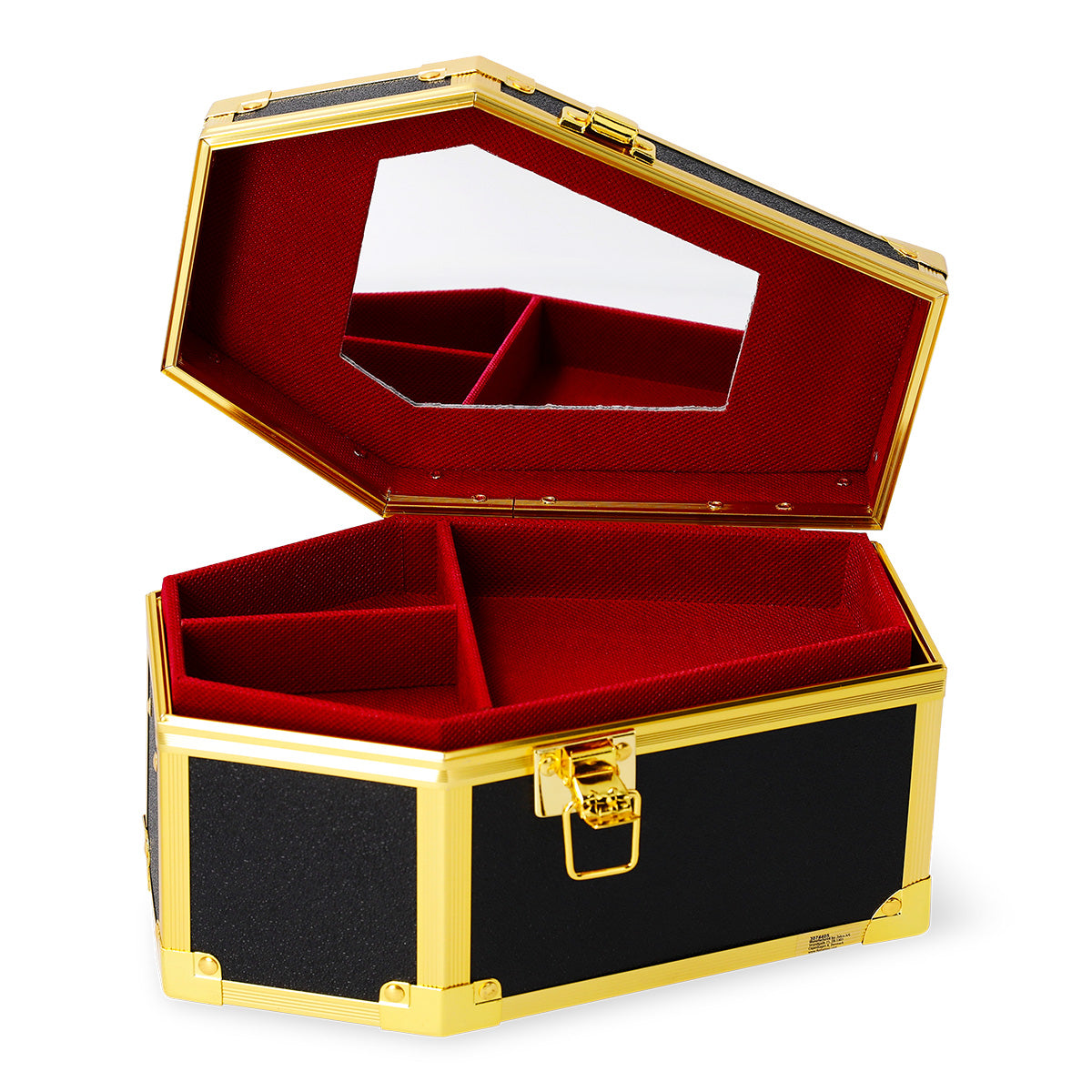 Flying Tiger Copenhagen coffin beauty case with divider for organizing personal care essentials.