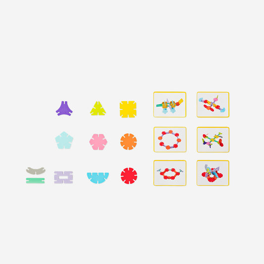 Puzzle pieces and image cards